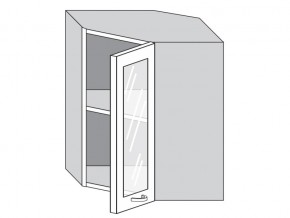 1.60.3у Шкаф настенный (h=720) угловой на 600мм со стекл. дверцей в Нижневартовске - nizhnevartovsk.magazinmebel.ru | фото