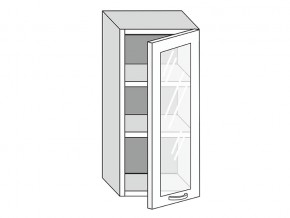 19.40.3 Шкаф настенный (h=913) на 400мм с 1-ой стекл. дверцей в Нижневартовске - nizhnevartovsk.magazinmebel.ru | фото