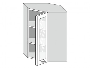 19.60.3у Шкаф настенный (h=913) угловой на 600мм со стекл. дверцей в Нижневартовске - nizhnevartovsk.magazinmebel.ru | фото