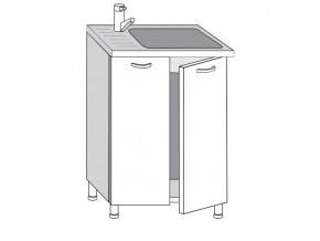 2.60.2мн Шкаф-стол на 600мм под накладную мойку с 2-мя дверцами в Нижневартовске - nizhnevartovsk.magazinmebel.ru | фото