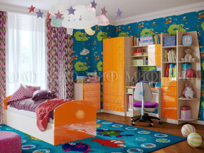 Детская комната Юниор-2 Оранжевый металлик в Нижневартовске - nizhnevartovsk.magazinmebel.ru | фото