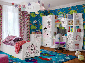 Детская комната Юниор-2 Принцесса в Нижневартовске - nizhnevartovsk.magazinmebel.ru | фото
