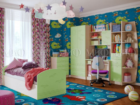 Детская комната Юниор-2 Салатовый в Нижневартовске - nizhnevartovsk.magazinmebel.ru | фото