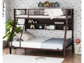 Двухъярусная кровать Гранада-1П 140 коричневый в Нижневартовске - nizhnevartovsk.magazinmebel.ru | фото