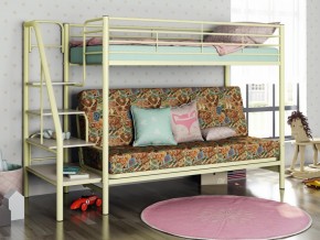 Двухъярусная кровать с диваном Мадлен 3 Слоновая кость-марки в Нижневартовске - nizhnevartovsk.magazinmebel.ru | фото - изображение 1