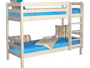 Двухъярусная кровать Соня с прямой лестницей Вариант 9 белая в Нижневартовске - nizhnevartovsk.magazinmebel.ru | фото - изображение 2