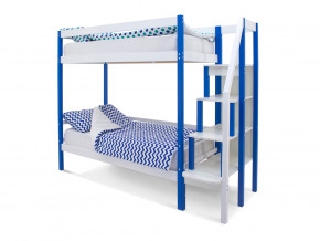 Двухъярусная кровать Svogen сине-белый в Нижневартовске - nizhnevartovsk.magazinmebel.ru | фото - изображение 1