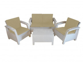 Комплект уличной мебели Yalta Premium Terrace Set белый в Нижневартовске - nizhnevartovsk.magazinmebel.ru | фото