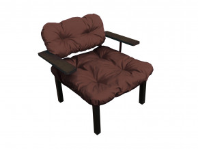 Кресло Дачное коричневая подушка в Нижневартовске - nizhnevartovsk.magazinmebel.ru | фото