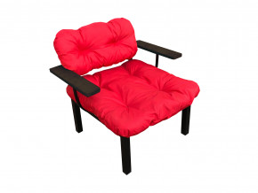Кресло Дачное красная подушка в Нижневартовске - nizhnevartovsk.magazinmebel.ru | фото