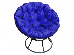 Кресло Папасан без ротанга синяя подушка в Нижневартовске - nizhnevartovsk.magazinmebel.ru | фото