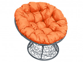 Кресло Папасан с ротангом оранжевая подушка в Нижневартовске - nizhnevartovsk.magazinmebel.ru | фото - изображение 1