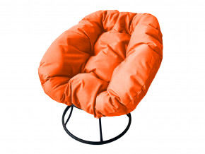 Кресло Пончик без ротанга оранжевая подушка в Нижневартовске - nizhnevartovsk.magazinmebel.ru | фото