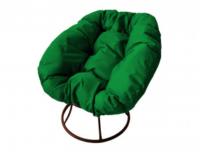 Кресло Пончик без ротанга зелёная подушка в Нижневартовске - nizhnevartovsk.magazinmebel.ru | фото