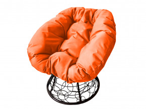 Кресло Пончик с ротангом оранжевая подушка в Нижневартовске - nizhnevartovsk.magazinmebel.ru | фото - изображение 1