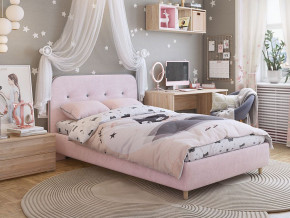 Кровать 1200 Лео велюр нежно-розовый в Нижневартовске - nizhnevartovsk.magazinmebel.ru | фото - изображение 4