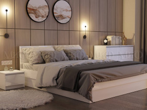 Кровать 1400 Челси Белый глянец в Нижневартовске - nizhnevartovsk.magazinmebel.ru | фото - изображение 2