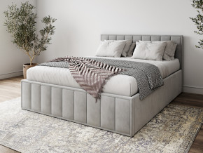 Кровать 1400 Лана серый велюр в Нижневартовске - nizhnevartovsk.magazinmebel.ru | фото