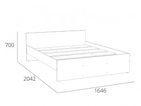 Кровать 1600 НМ 011.53 Симпл Белый Фасадный в Нижневартовске - nizhnevartovsk.magazinmebel.ru | фото - изображение 4