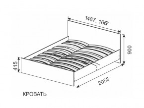 Кровать 1600х2000 ортопедическое основание в Нижневартовске - nizhnevartovsk.magazinmebel.ru | фото