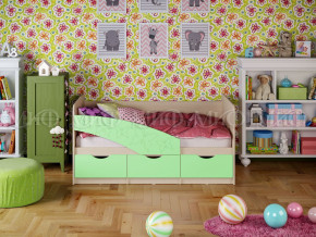 Кровать Бабочки 1600 Салатовый в Нижневартовске - nizhnevartovsk.magazinmebel.ru | фото