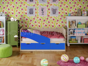 Кровать Бабочки 1600 Синий в Нижневартовске - nizhnevartovsk.magazinmebel.ru | фото