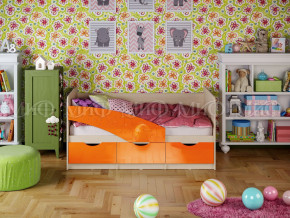 Кровать Бабочки 1800 Оранжевый металлик в Нижневартовске - nizhnevartovsk.magazinmebel.ru | фото