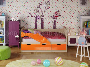 Кровать Дельфин-1 1600 Оранжевый металлик в Нижневартовске - nizhnevartovsk.magazinmebel.ru | фото - изображение 1