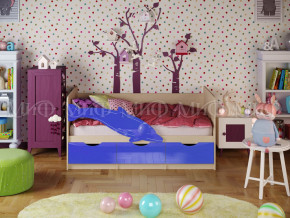Кровать Дельфин-1 1600 Синий металлик в Нижневартовске - nizhnevartovsk.magazinmebel.ru | фото - изображение 1