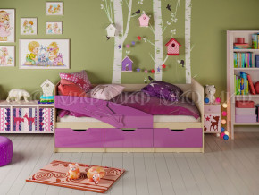 Кровать Дельфин 1600 Фиолетовый металлик в Нижневартовске - nizhnevartovsk.magazinmebel.ru | фото - изображение 1