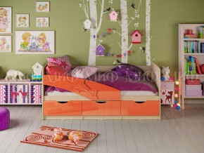 Кровать Дельфин 1600 Оранжевый металлик в Нижневартовске - nizhnevartovsk.magazinmebel.ru | фото - изображение 1