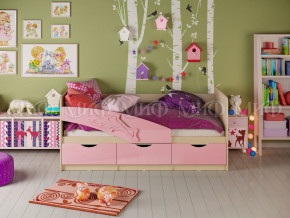 Кровать Дельфин 1600 Розовый металлик в Нижневартовске - nizhnevartovsk.magazinmebel.ru | фото - изображение 1