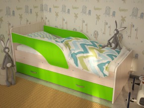 Кровать детская Максимка млечный дуб-лайм в Нижневартовске - nizhnevartovsk.magazinmebel.ru | фото - изображение 1