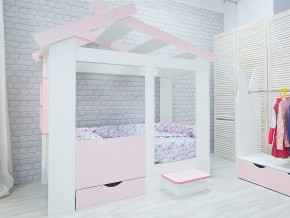 Кровать детская Теремок без ящика розовая в Нижневартовске - nizhnevartovsk.magazinmebel.ru | фото - изображение 2