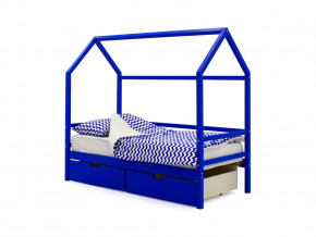 Кровать-домик Svogen с ящиками синий в Нижневартовске - nizhnevartovsk.magazinmebel.ru | фото - изображение 1