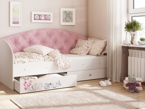 Кровать Эльза Белый-розовый в Нижневартовске - nizhnevartovsk.magazinmebel.ru | фото