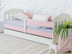 Кровать Малыш с ящиком розовый в Нижневартовске - nizhnevartovsk.magazinmebel.ru | фото