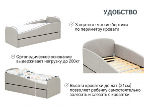 Кровать с ящиком Letmo халва (рогожка) в Нижневартовске - nizhnevartovsk.magazinmebel.ru | фото - изображение 11