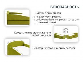 Кровать с ящиком Letmo оливковый (велюр) в Нижневартовске - nizhnevartovsk.magazinmebel.ru | фото - изображение 13