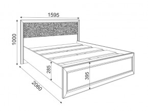 Кровать с настилом 1400 Саванна М04 в Нижневартовске - nizhnevartovsk.magazinmebel.ru | фото - изображение 2