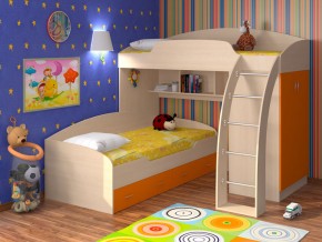 Кровать Соня 1+2 Оранжевый в Нижневартовске - nizhnevartovsk.magazinmebel.ru | фото - изображение 1