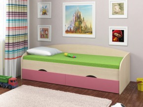 Кровать Соня 2 дуб молочный-розовый в Нижневартовске - nizhnevartovsk.magazinmebel.ru | фото - изображение 1