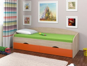 Кровать Соня 2 сонома-оранжевый в Нижневартовске - nizhnevartovsk.magazinmebel.ru | фото - изображение 1