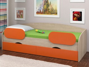 Кровать Соня 2 сонома-оранжевый в Нижневартовске - nizhnevartovsk.magazinmebel.ru | фото - изображение 2