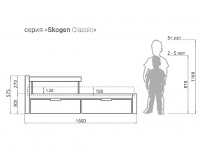 Кровать Svogen classic с ящиками и бортиком графит в Нижневартовске - nizhnevartovsk.magazinmebel.ru | фото - изображение 2