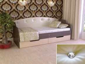 Кровать Юниор Тип 2 Венге/дуб молочный 800х1600 в Нижневартовске - nizhnevartovsk.magazinmebel.ru | фото - изображение 1