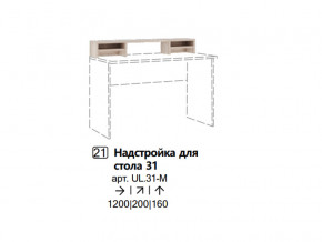 Надстройка для стола 31 (Полка) в Нижневартовске - nizhnevartovsk.magazinmebel.ru | фото