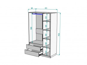 Шкаф Malta light H298 Белый в Нижневартовске - nizhnevartovsk.magazinmebel.ru | фото - изображение 2