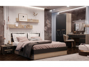 Спальня Ким Графит софт, сонома в Нижневартовске - nizhnevartovsk.magazinmebel.ru | фото - изображение 1
